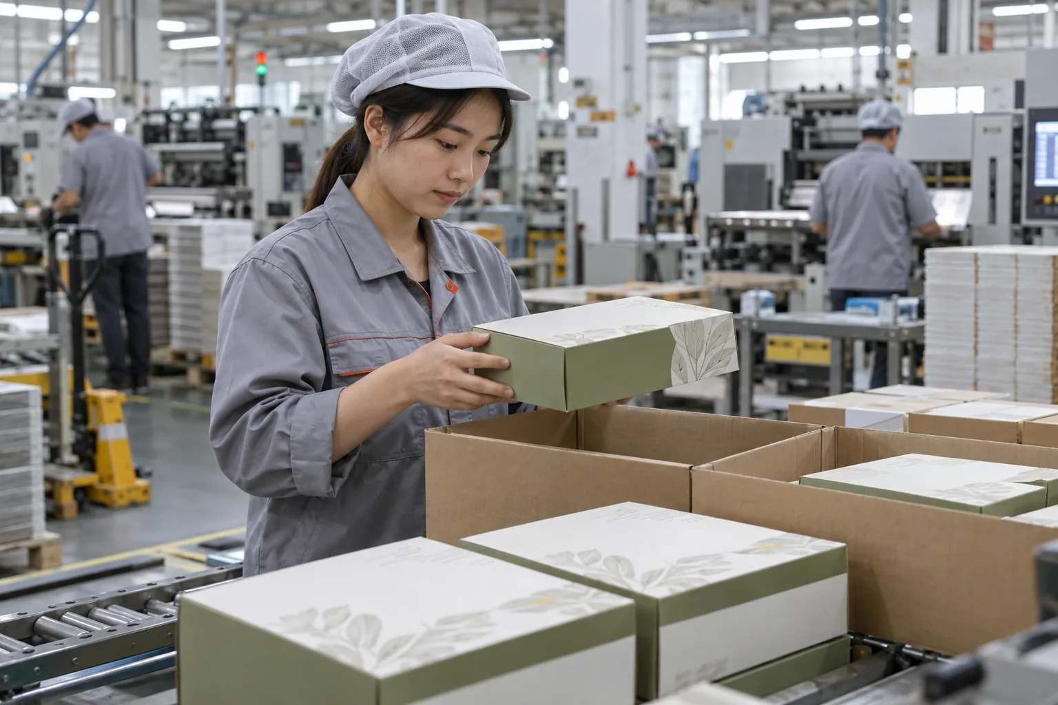 包装检验场景示意
